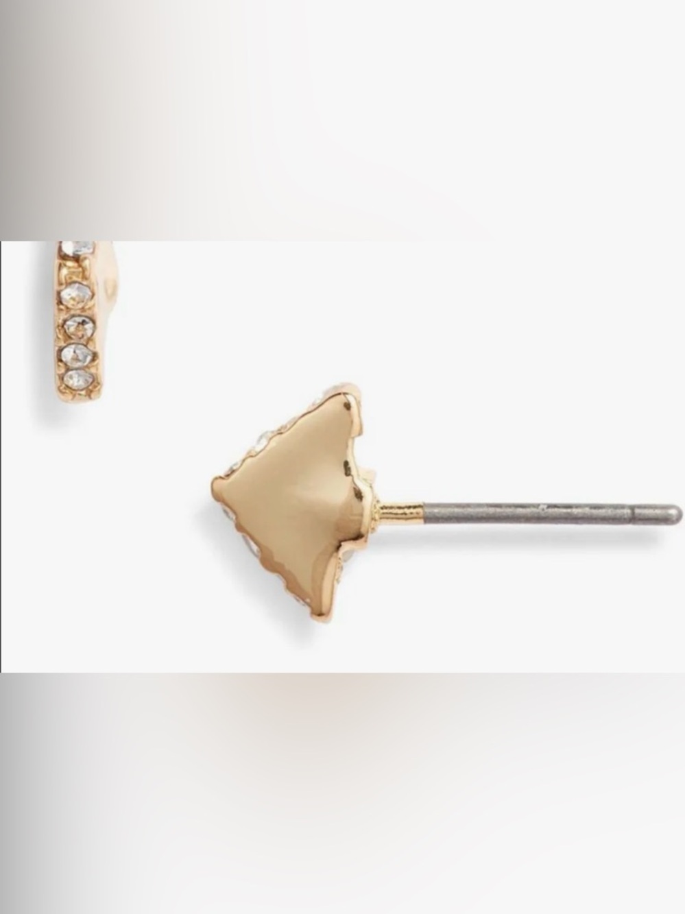 NWT Uncommon James Gold Arrow stud earrings - Picture 5 of 5
